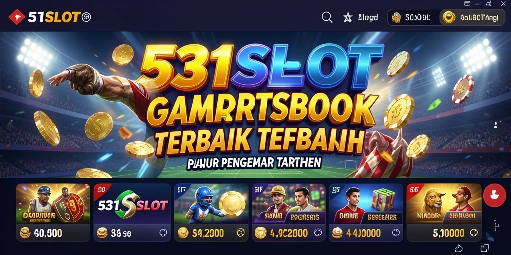 Screenshot menampilkan tampilan antarmuka permainan Sportsbook 531SLOT.