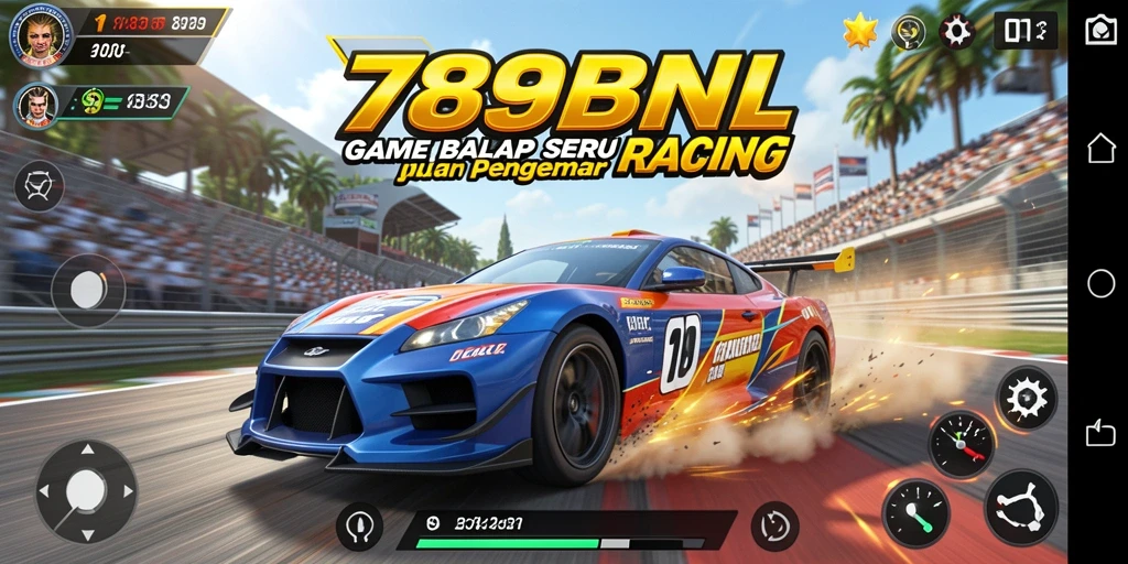 Screenshot utama 789BNL menampilkan aksi balapan yang mendebarkan.