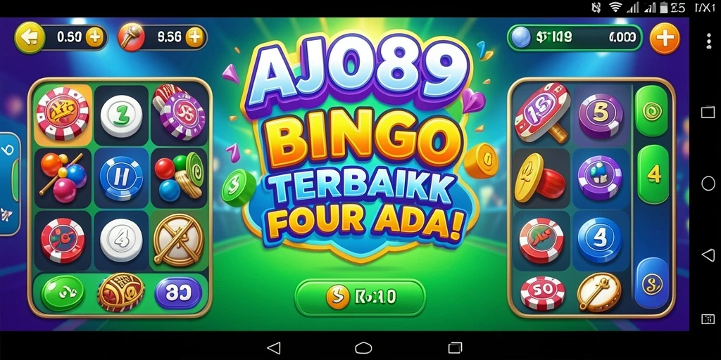 Tampilan menarik dari gameplay Bingo di AJO89.
