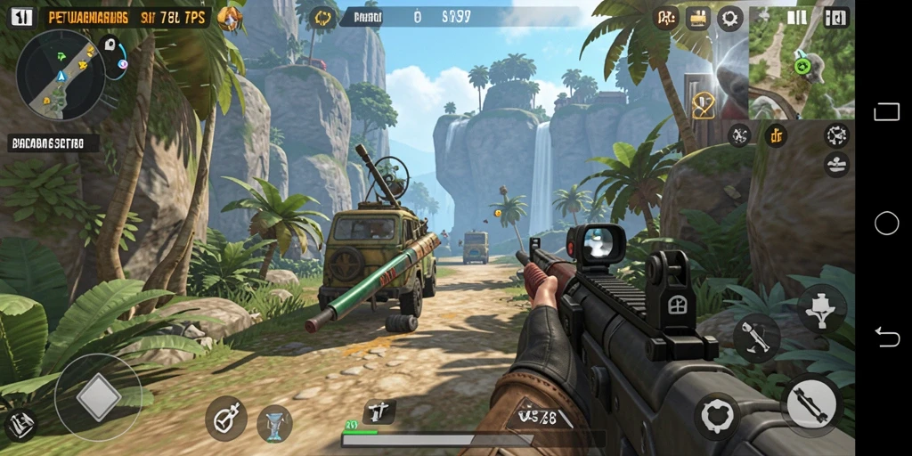 Tampilan menarik dari gameplay AMS789 yang intens.