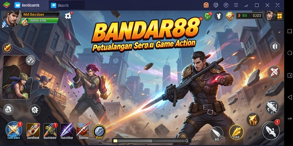 Gambaran tampilan gameplay seru BANDAR88 dengan aksi mendebarkan.