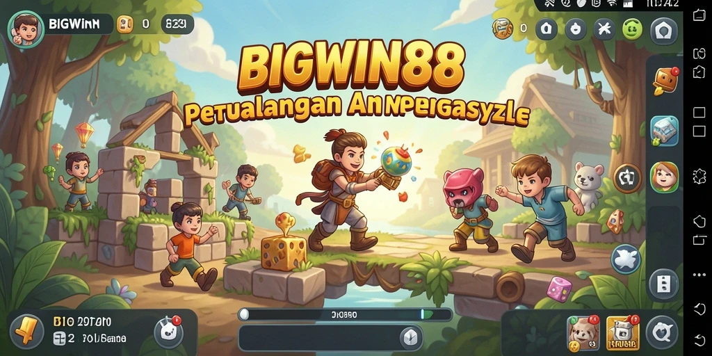 Screenshot gameplay <strong>BIGWIN88</strong> yang menampilkan tantangan Puzzle yang menarik.