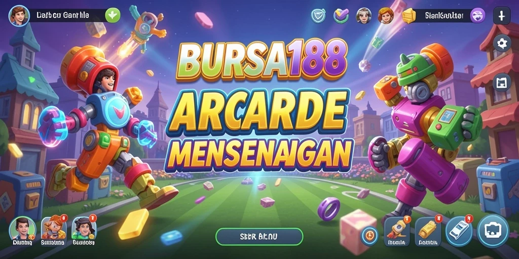 Tampilan gameplay BURSA188 yang cerah dan penuh tantangan.