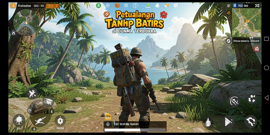 Screenshot gameplay GX88 menampilkan aksi petualangan yang mendebarkan dalam dunia terbuka.