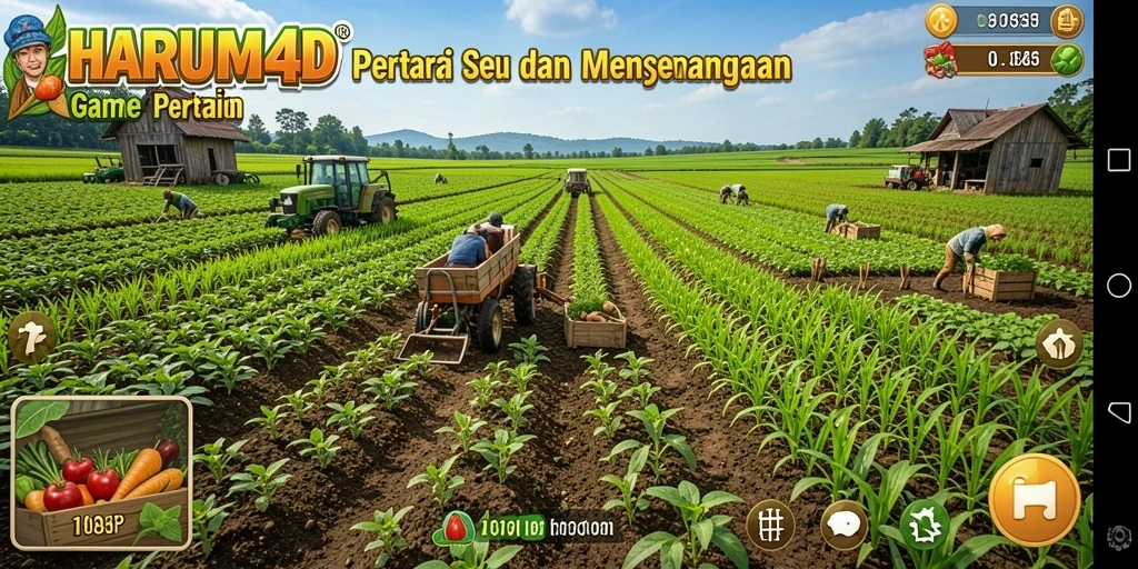 Tampilan menarik gameplay pertanian di HARUM4D.