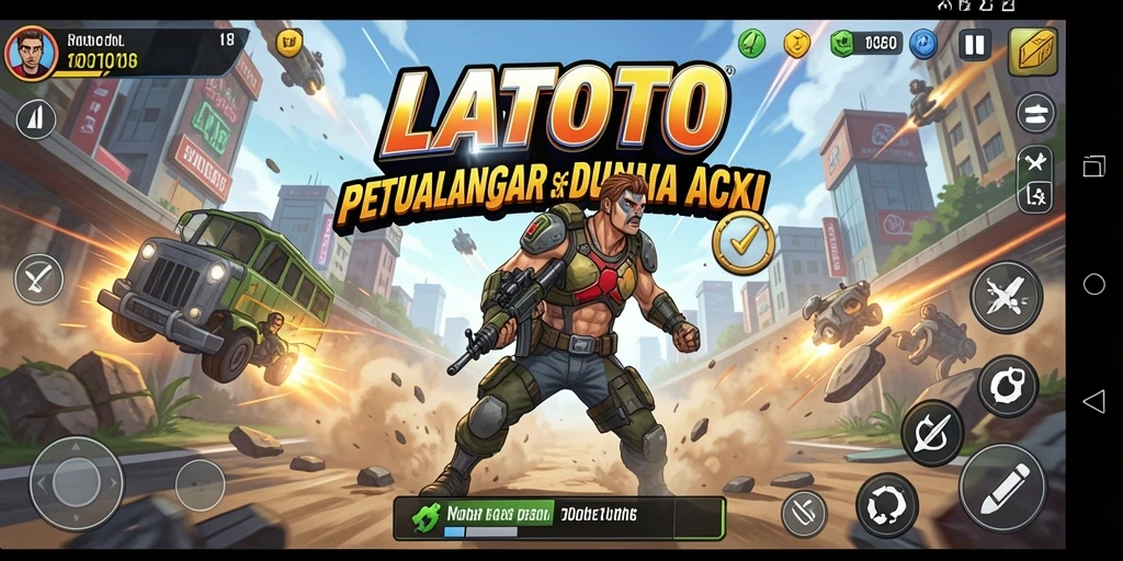 Tampilan gameplay LATOTO yang mendebarkan dan penuh aksi.