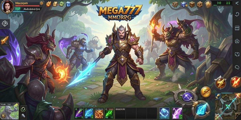 Tampilan gameplay MEGA777 yang menakjubkan dengan aksi seru di dalamnya.