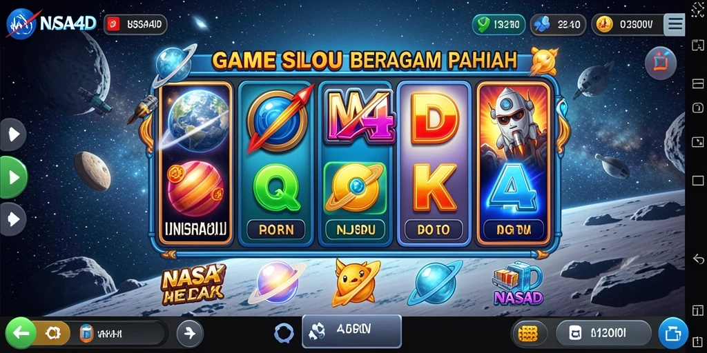 Gameplay seru dan menarik dari NASA4D slot.