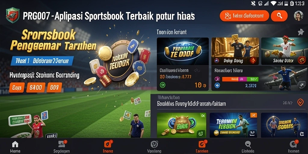 Screenshot menunjukkan antarmuka taruhan yang sederhana dan informatif.