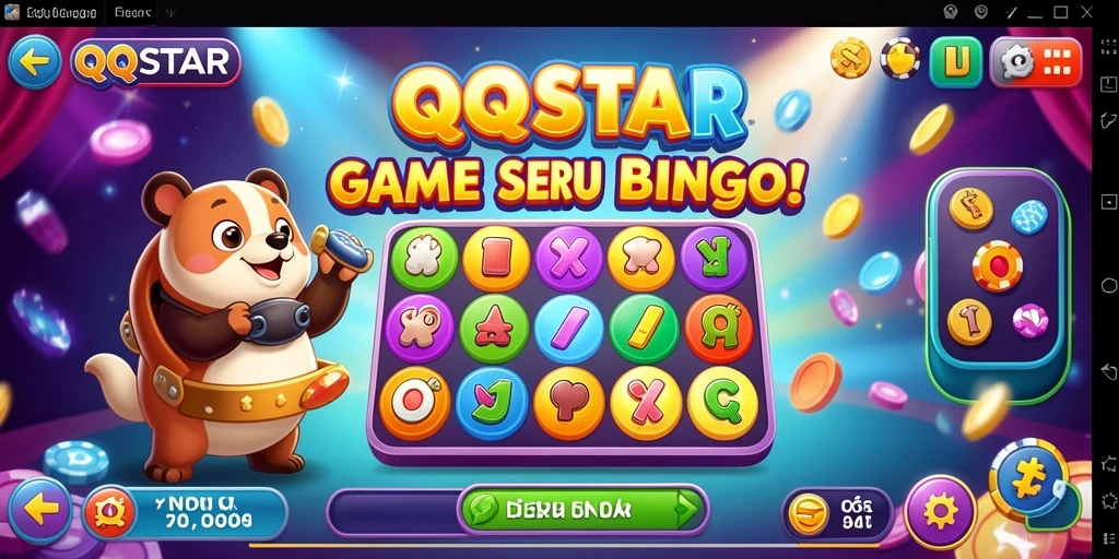 Gameplay seru Bingo di QQSTAR dengan desain yang menarik.