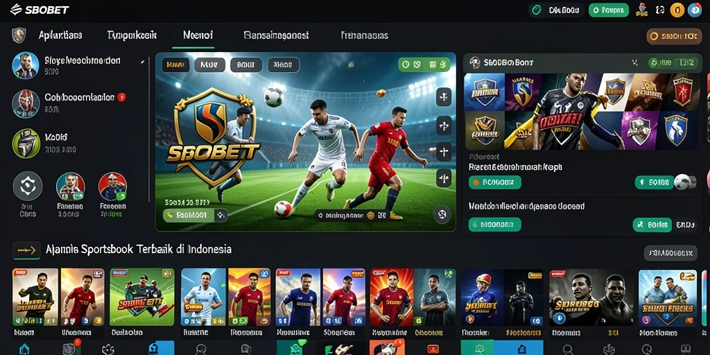 Tampilan utama SBOBET yang menarik untuk taruhan olahraga.
