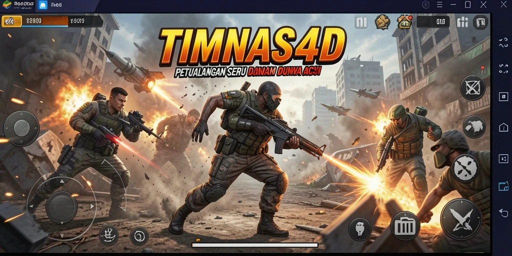 Gameplay intens TIMNAS4D dengan grafik yang memukau.